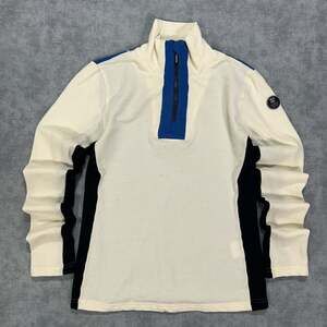 We Norwegians Voss Merino Wool 1/4 Zip Baselayer Top Womens S Colorblock Ski